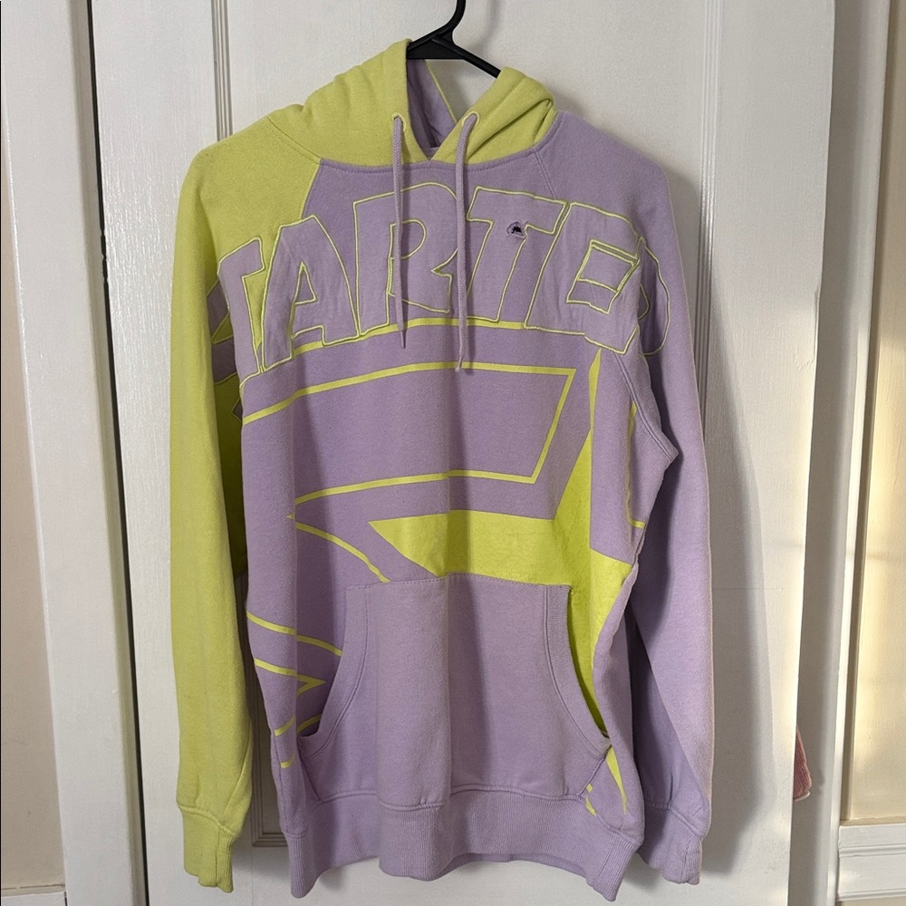 STARTER Lavender and Lime Colorblock Hoodie